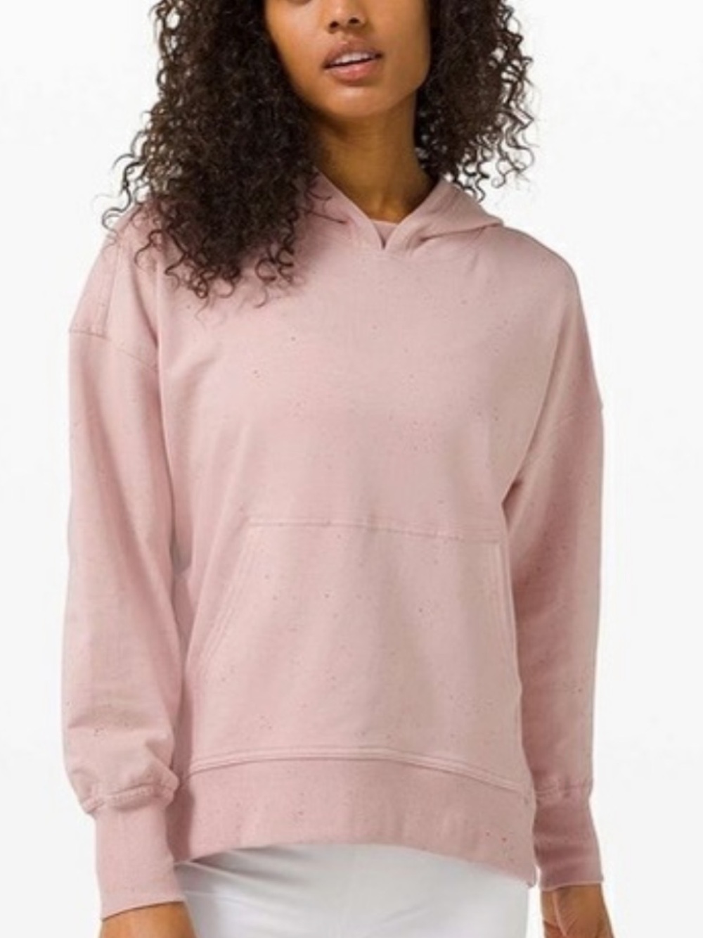 Lululemon LA Confetti Hoodie in Light Pink. Size XL/14.